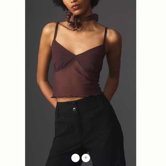 Anthropologie Maeve Junie High-Rise Wide-Leg Flared Trousers - Picture 4 of 4